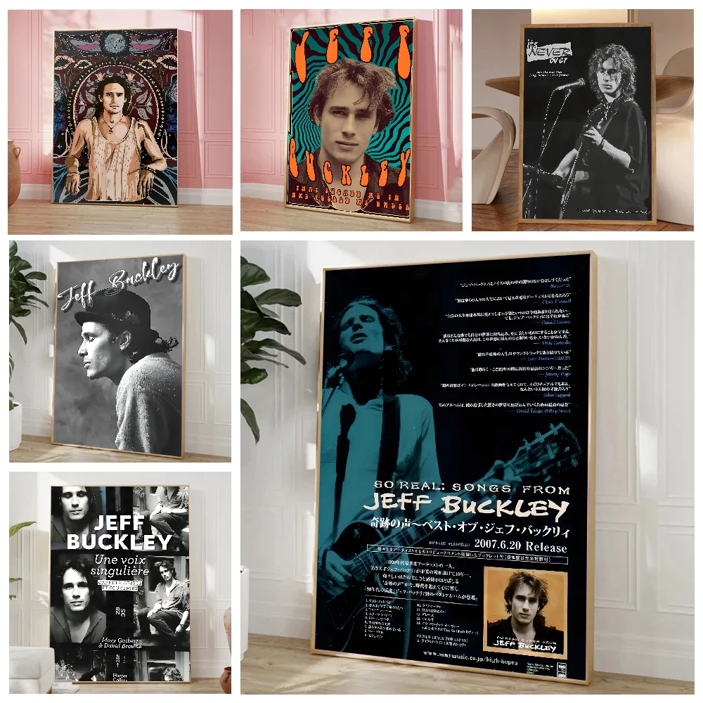 J-Jeff Buckley Singer Poster Paper Print Home Living Room Bedroom Entrance Bar Cafe Art Painting Decoration