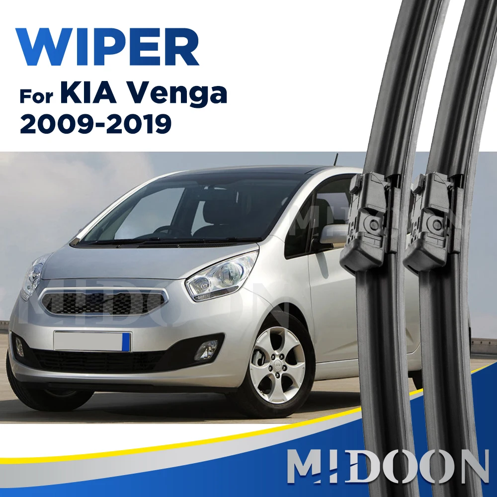 

MIDOON Wiper Front Wiper Blades For Kia Venga 2009 - 2019 Windshield Windscreen Front Window 26"+14"
