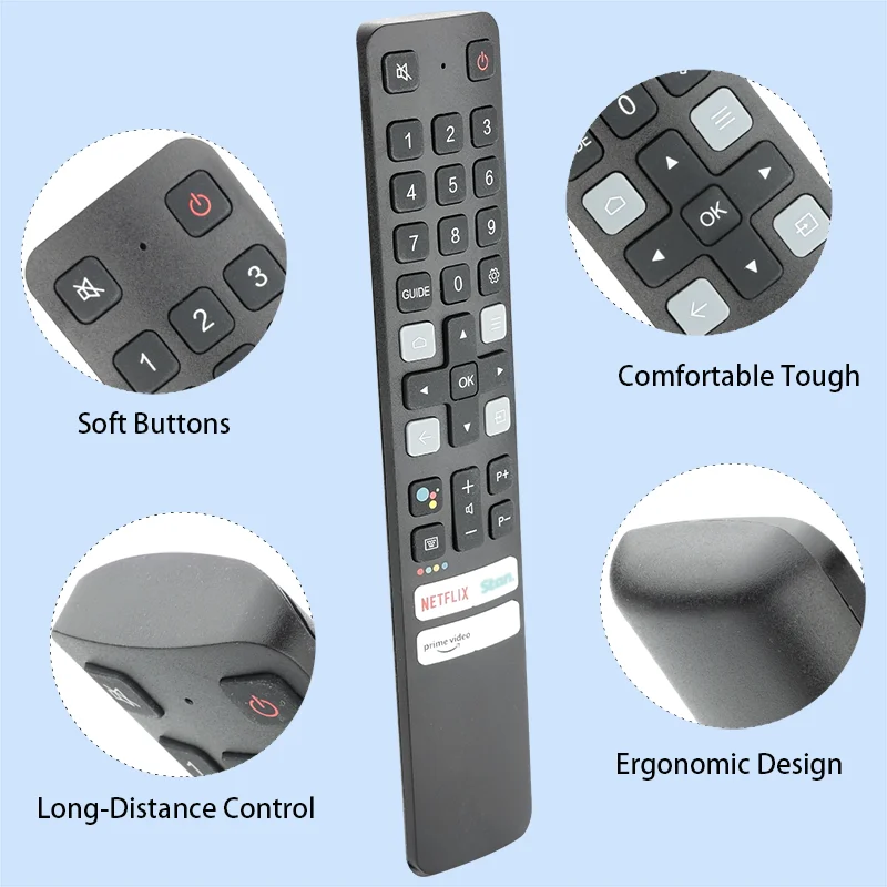 RC901V FAR1 IR Remote Control For TCL QLED 4K TV 43C725 50C725 55C725 65C725 75C725 55C727 65C727 75C727 98C735 55C825 65C825