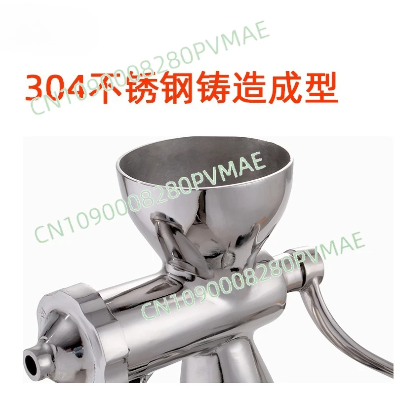 

Manual juicer 304 stainless steel household hand-cranked ginger pomegranate juice press juice residue separation