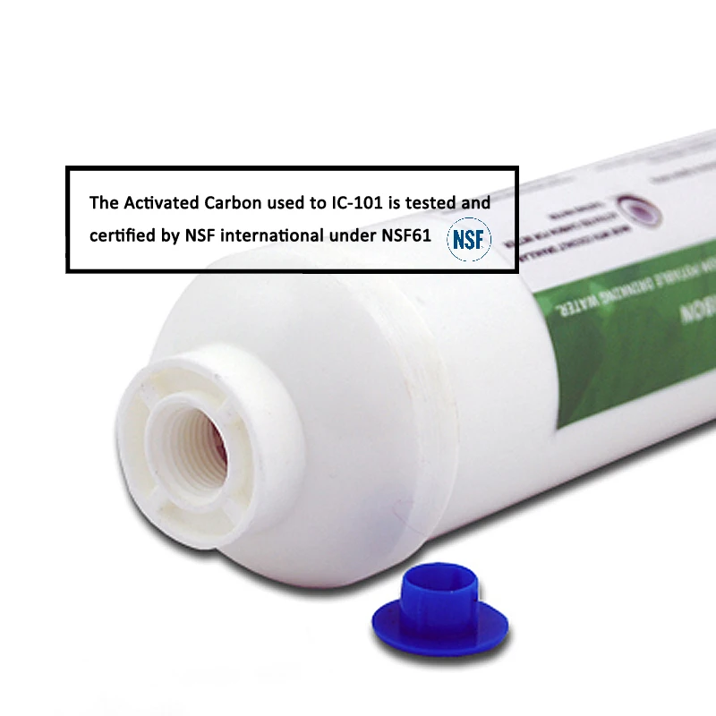 Coronwater 10 Inch Inline Post Carbon Filter Cartridge  IC-101 For Reverse Osmosis System 4Pack