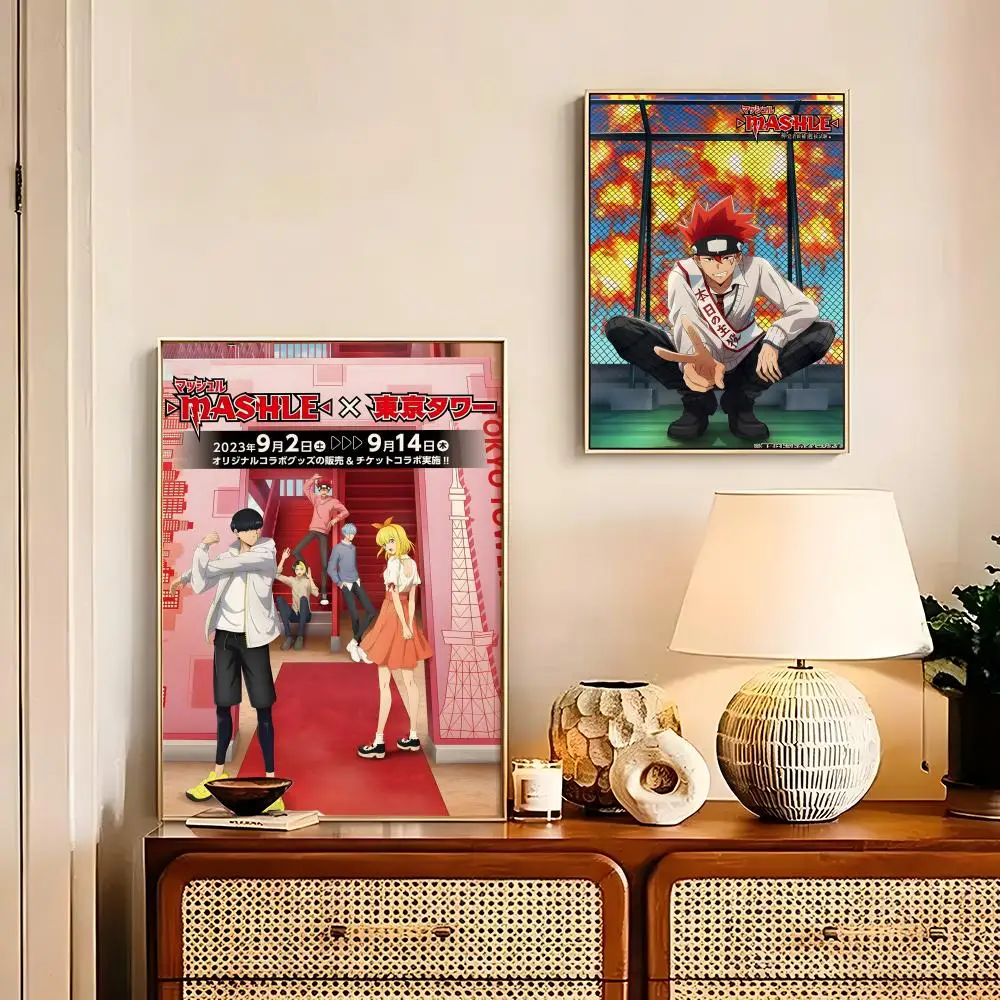 Mashle Magic and Muscles Anime Painting Calligraphy Poster art art suitable for living room bedroom bar parlor home view 4