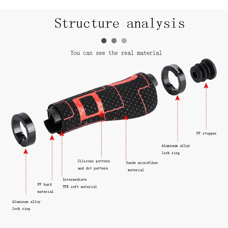 Anti-Slip MTB Handle Bicycle Grips Mtb Cuffs Handles For Bicycle Handlebar Handles On The Bike Grips Scooter Bike Accessories