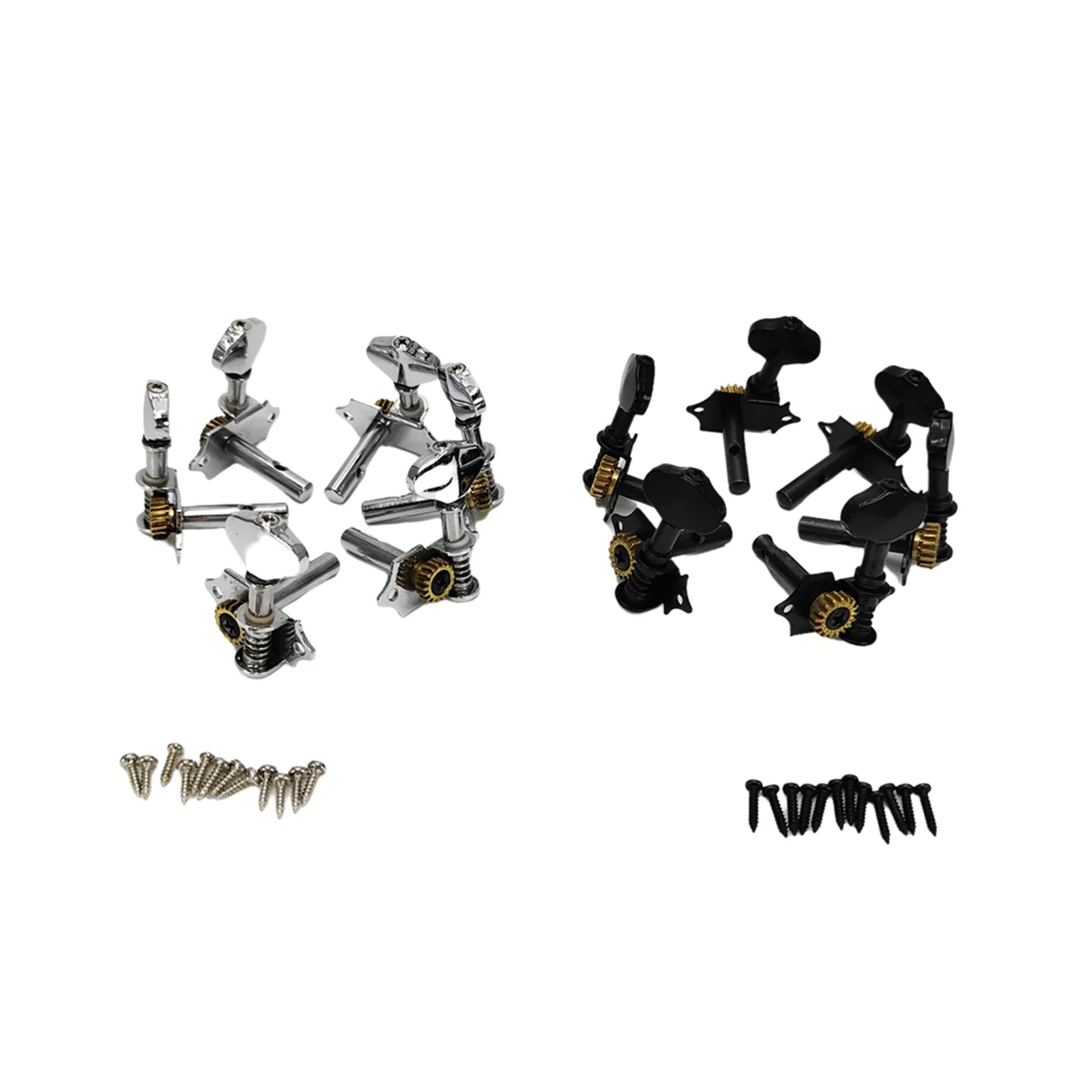 New Vintage Open Gear String Tuners Tuning Pegs Key for Acoustic Classical Guitar Accessories Black