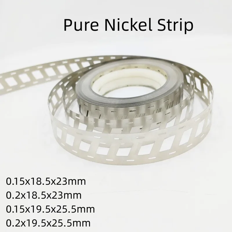 

Pure Nickel Strip for Lithium Ion Battery Pack, 18650 Welding Tabs, 2P Li-ion Battery Pack, 1KG Nickel Strip Roll