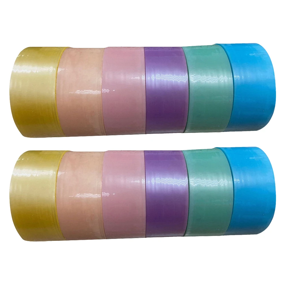 

12pcs Sticky Ball Tape Colorful DIY Tapes Adhesive Manual Kids Fun Toy Creative Design Smooth Surface Material