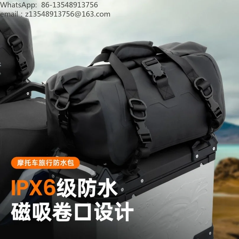 20L Magnetic Waterproof Motorcycle Rear Seat Bag Multi‑Purpose Moto Travel Storage Luggage Sling Bag