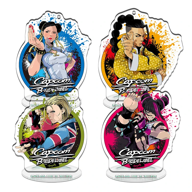 Game Street Fighter Mini Acrylic Stand ChunLi figure Stand Plate Cosplay Prop Decor Cartoons present Firend Christmas Gifts
