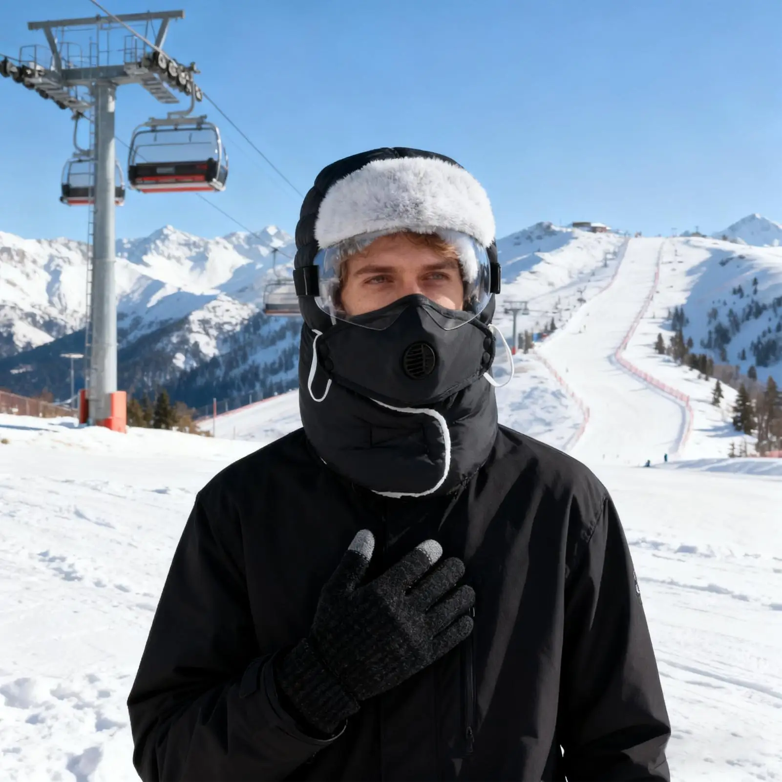 الصياد قبعة للنساء 4 في 1 للجنسين الدافئة الدراجات اكسسوارات الصيد قبعة من أوت دور للتزلج التزلج التزلج حذاء الثلج التخييم