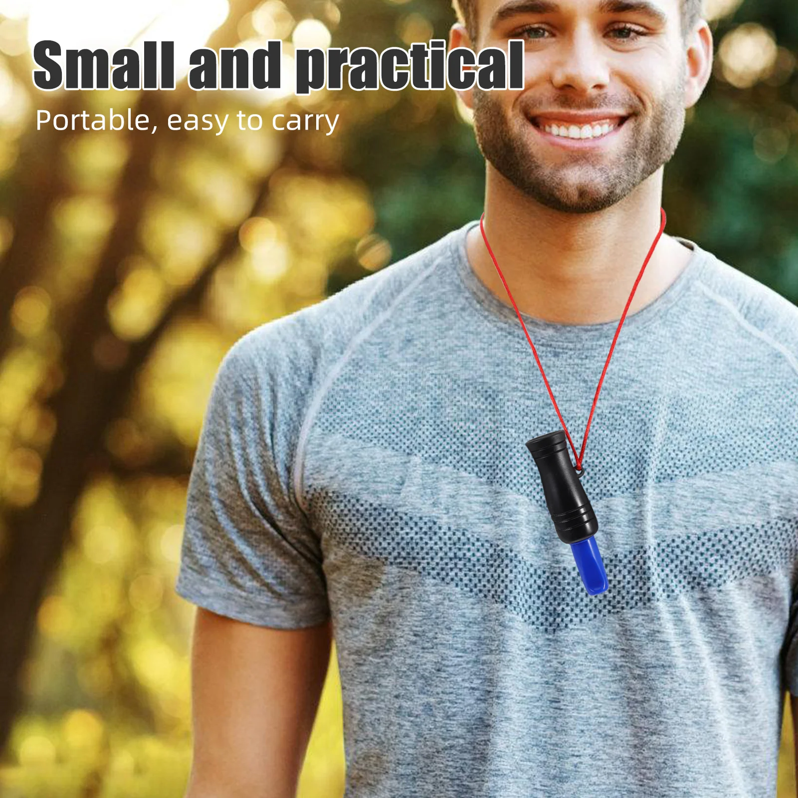 Apito de emergência para sobrevivência ao ar livre, acampamento, leve, fabricante de som de animais, caminhadas, acessórios de segurança, deve ter