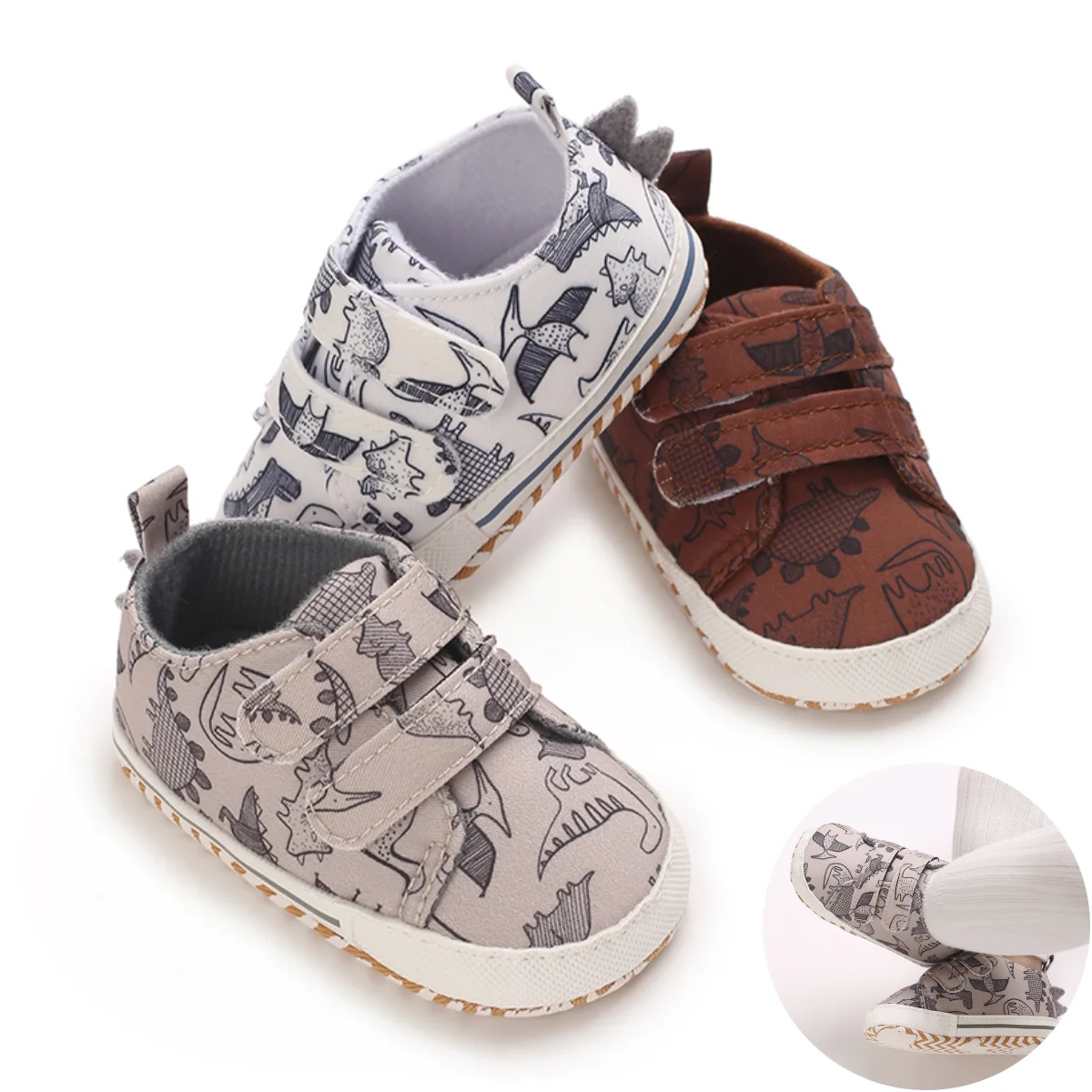 Babyschuhe für Jungen, Segeltuch, lässig, Baumwolle, weiche Sohle, für Neugeborene, Walker, Kleinkindschuh, 0–18 Monate