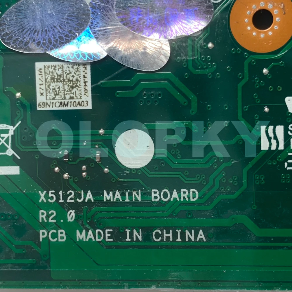 X512JA Mainboard For ASUS X712JA X712J X512JP X512JF K512J V5000J Laptop Motherboard I3 I5 I7-10th Gen CPU 4G/8G-RAM DDR4