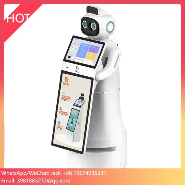 Artifical Intelligence concierge patrol robot tour guaidance reception service security patrol commercial robot autonomous