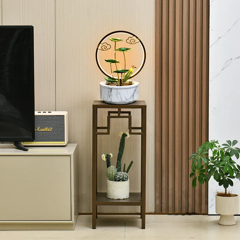 wheel, water scene, flowing water wealth, circulating water ornaments, decorating living room, entranc