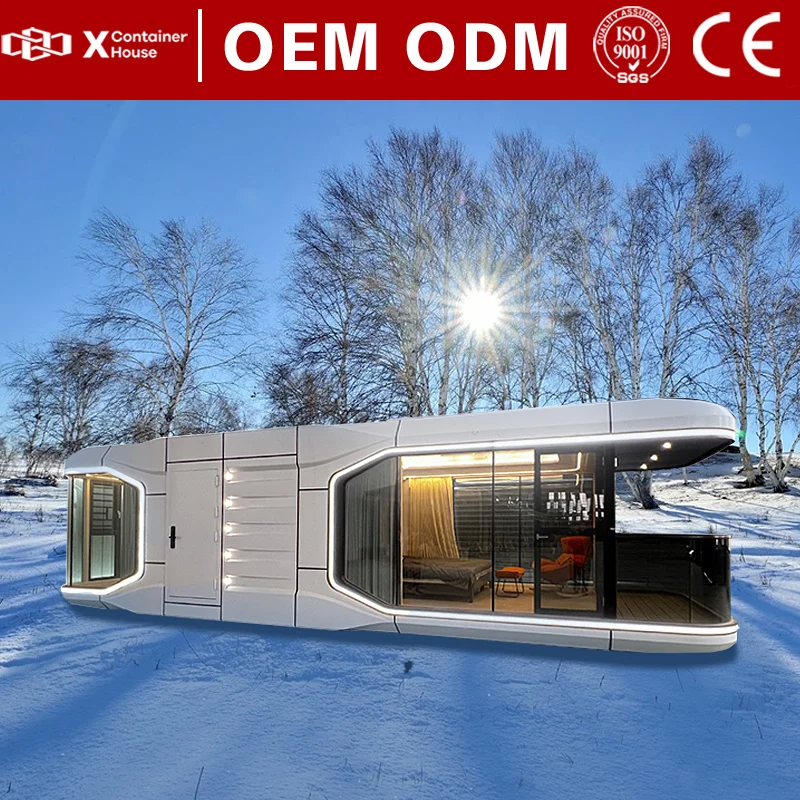 Factory Wholesale Modern Holiday Combined Thermal Insulation Soundproof Windproof Customizable Glass Prefab Container House