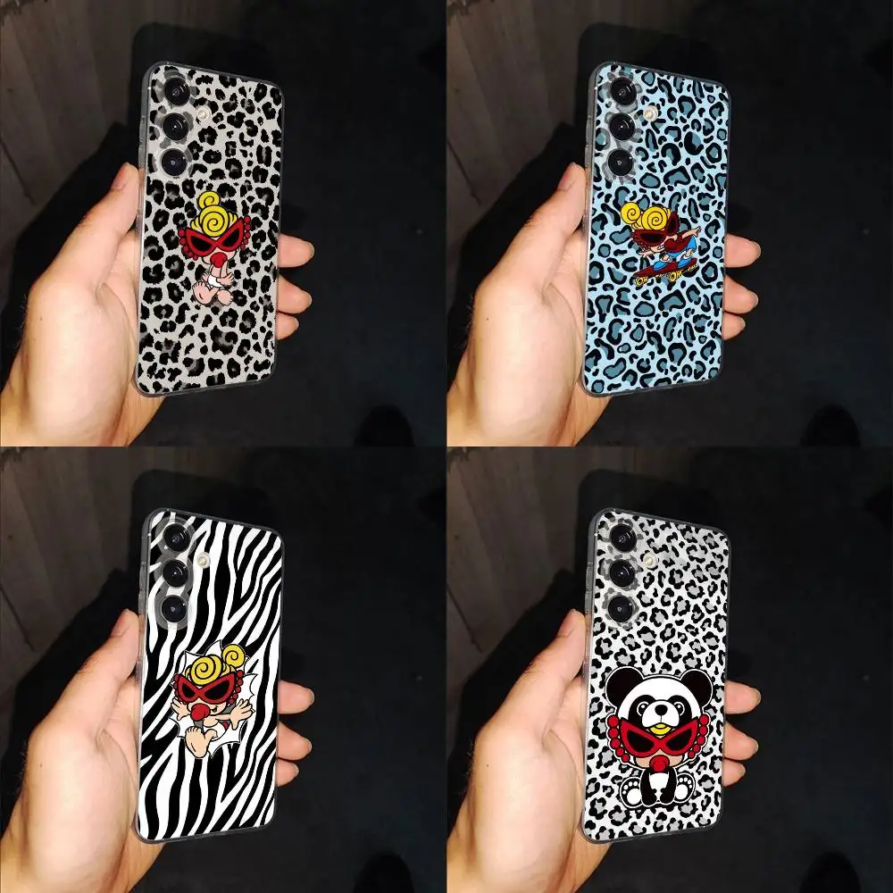 

Japan Cartoon H-Hysteric M-Mini Phone Case For Samsung S24,30,21,22,23,20 FE,lite,PIus,Ultra,5G,Note,9,10 Transparent Cover