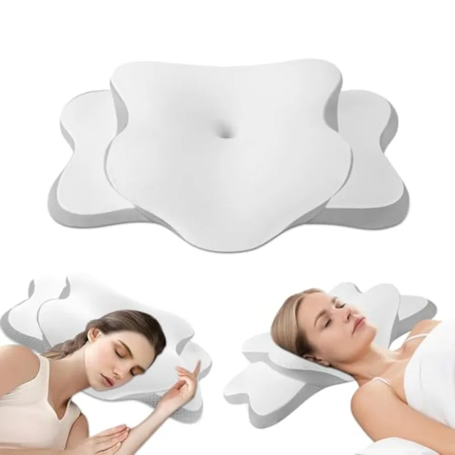 

Ортопедическая подушка для сна при апноэ, для снятия боли в шее и от храпа, контурная, из пены с эффектом памяти, эргономичная