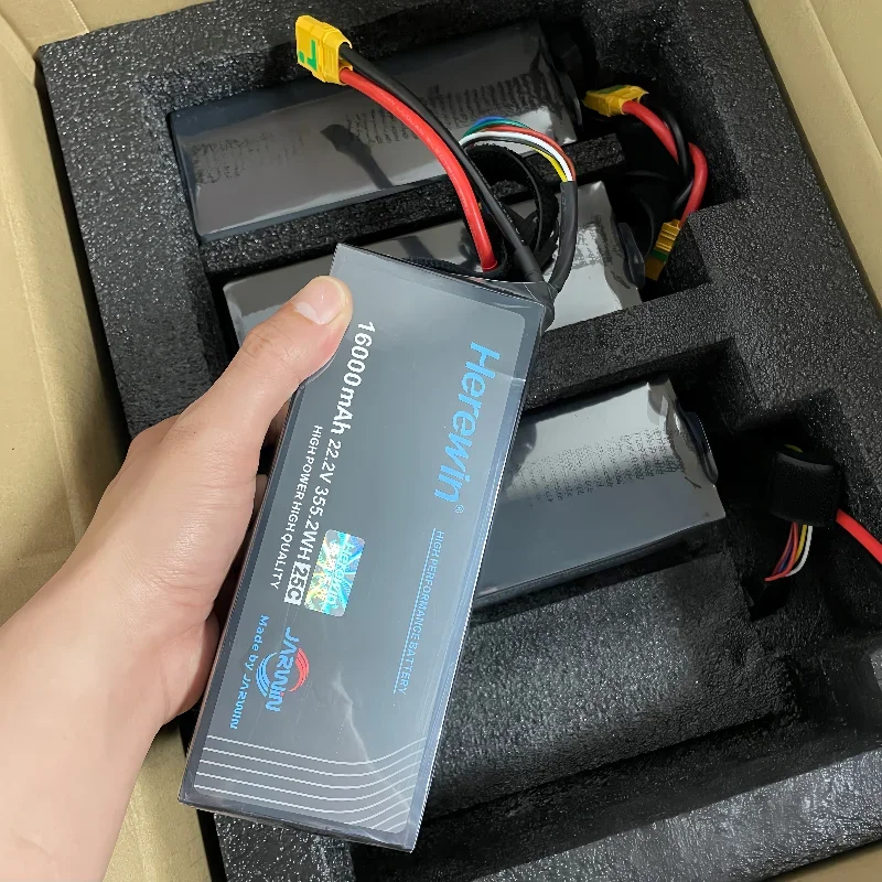 Herewin 6s 16000mAh lithium battery 22.2v 25C axis battery agricultural plant protection drone battery