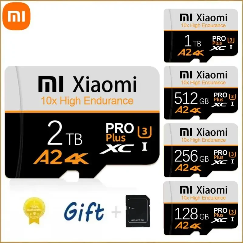 XIAOMI High Speed Micro SD Card 1TB 2TB Super Tarjeta Micro SD 128GB 64GB Memory Card Micro Tarjeta SD Gift for Sony for Lenovo