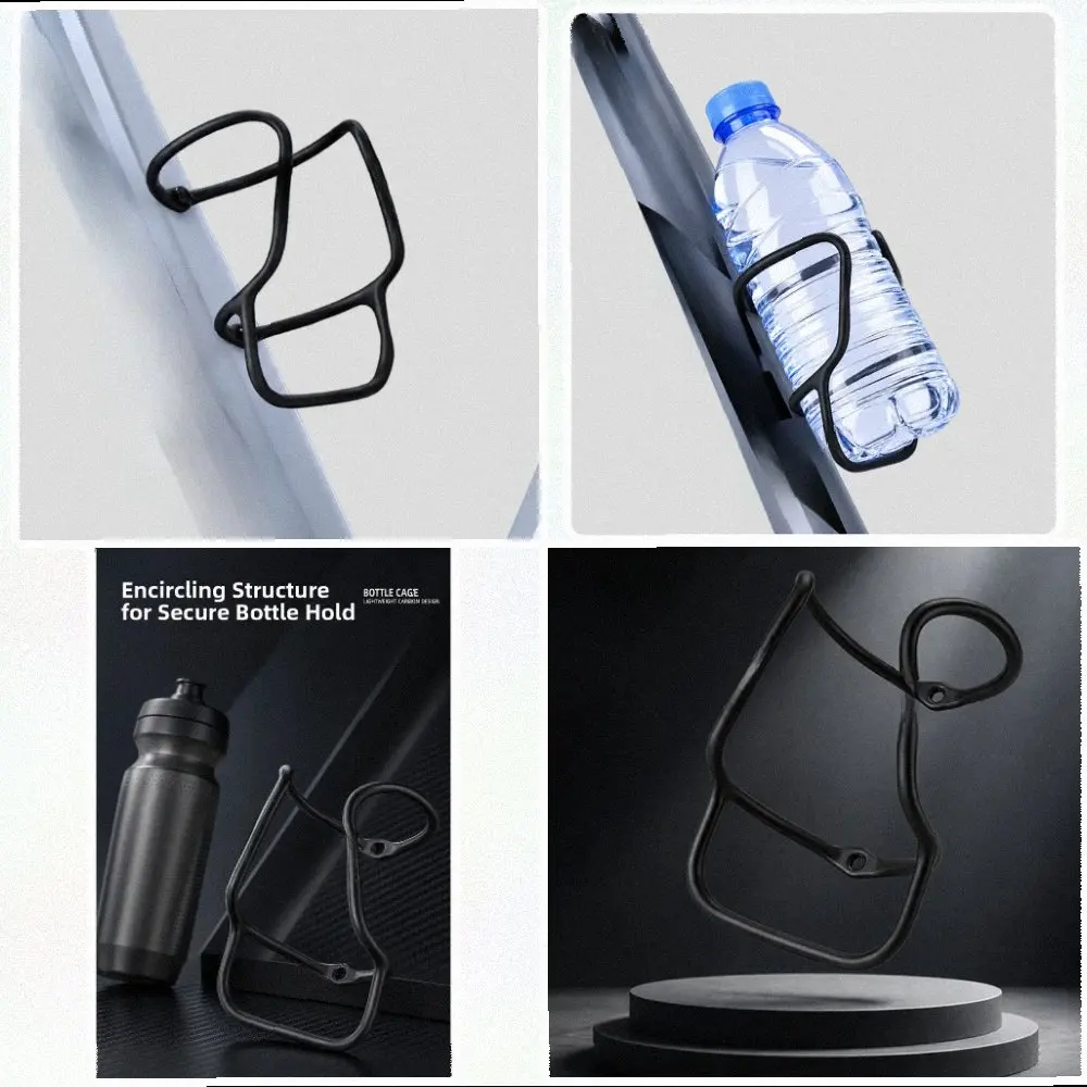 For Cycling Bottle Holder Crafted from Carbon Fiber with Balanced Flexibility and Structural Integrity Under Load
