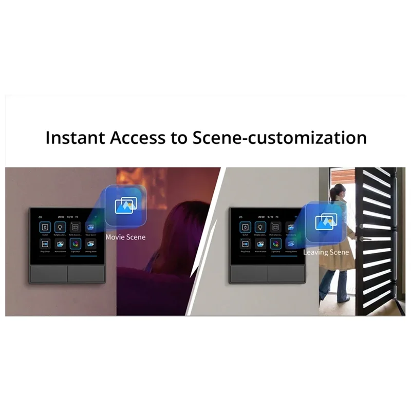 B27B Nspanel Smart Touch Wifi Smart Switch Scène Wandschakelaar EU Ewelink Thermostaat Voor Alexa Google Home Spraakbesturing