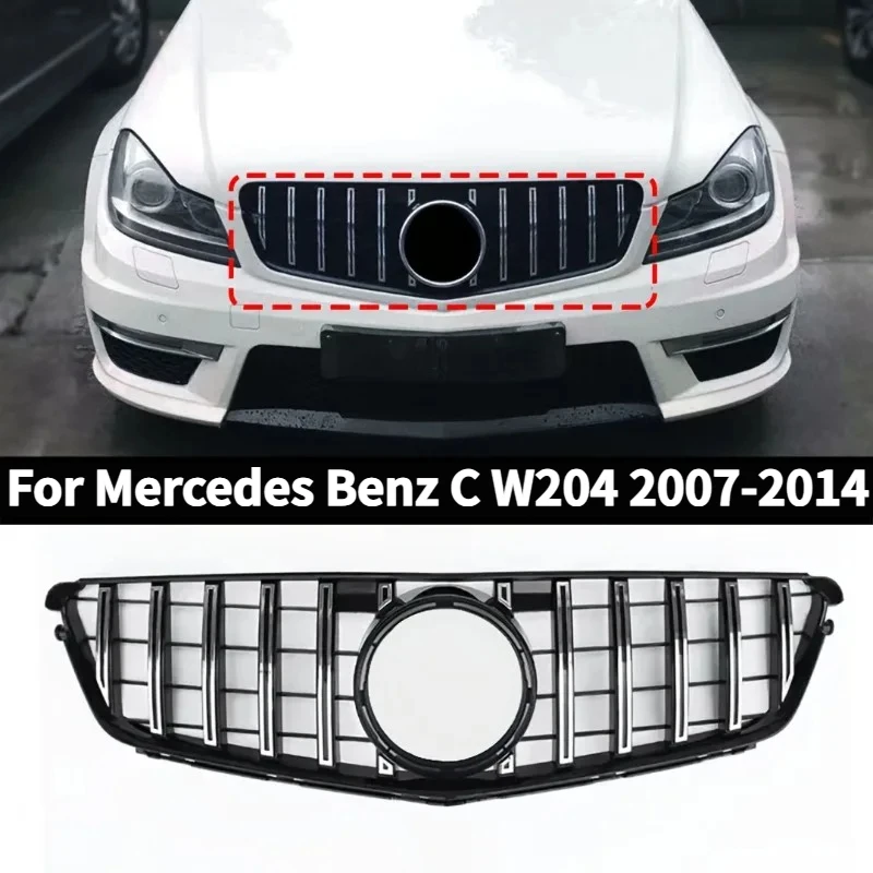 

Perfect Fit Front Engine Hood Bumper Grille for Mercedes-Benz C-Class W204 2007-2014 - GT Style Facelift Tuning Accessory