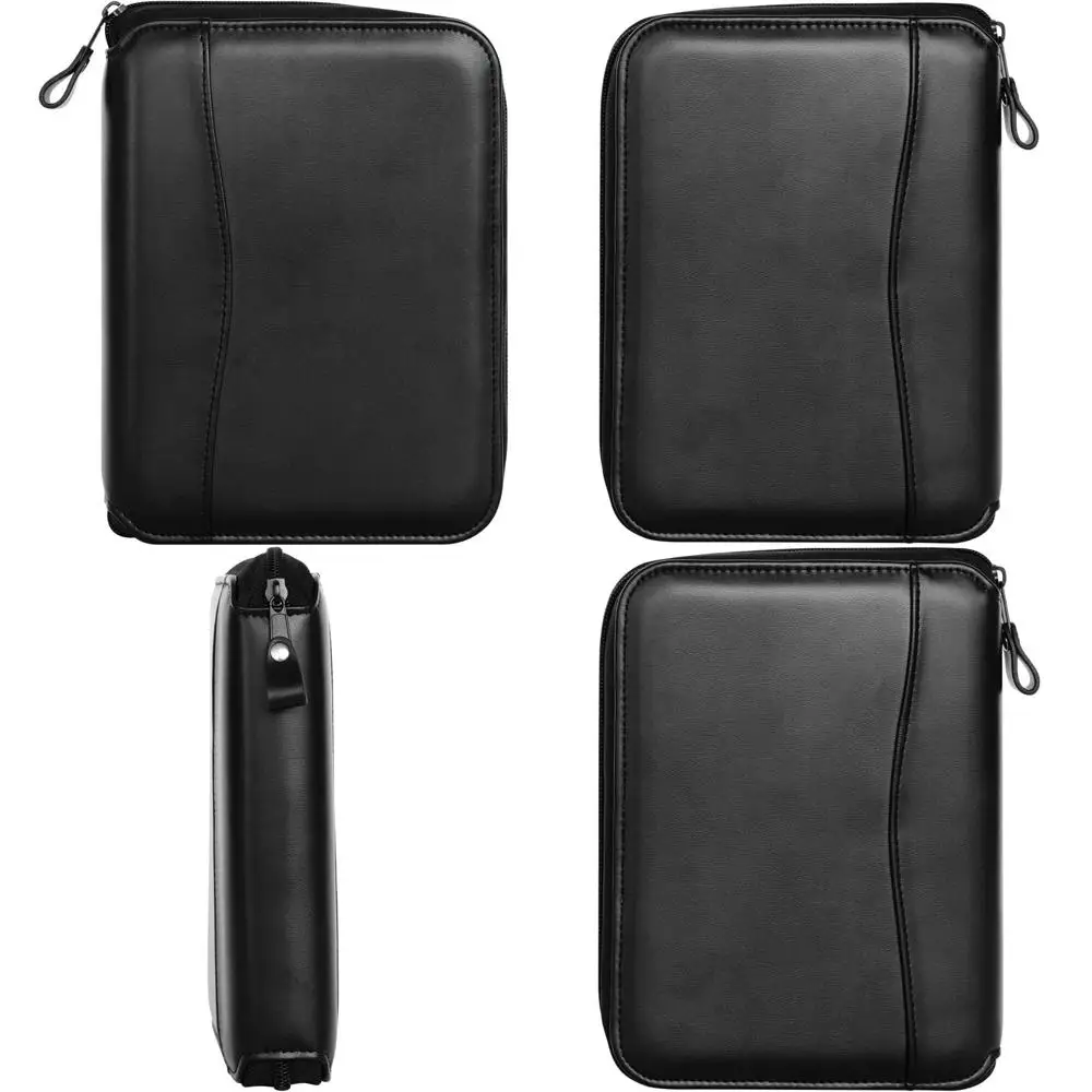 

FranklinCovey — кольцевая папка-разделитель для планировщиков FranklinCovey | Имитация кожи - Папка на молнии (компактная, черная)