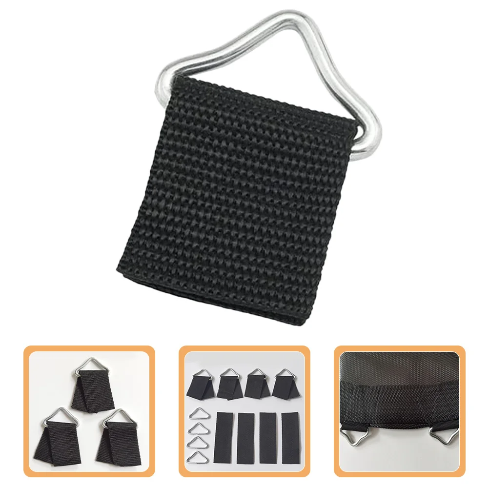 

25Sets Triangle Ring Buckles Wear Resistant Portable Trampoline Replacement Parts Replaceable Triangle Buckles for Trampoline