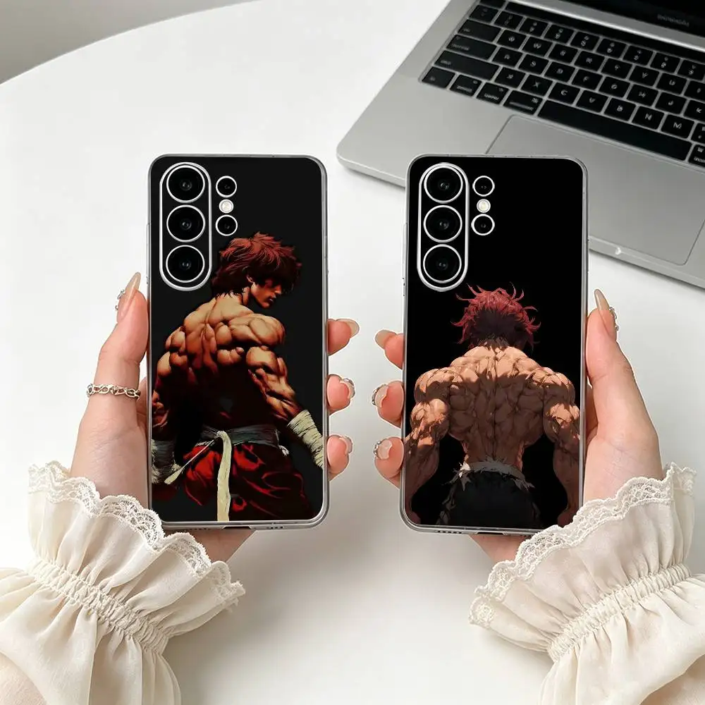 Coque de téléphone transparente Persistent Baki Hanma Grappler -r pour Samsung S25, S24, S21, S22, S23, S30, Ultra, S20, Plus, FE, Lite