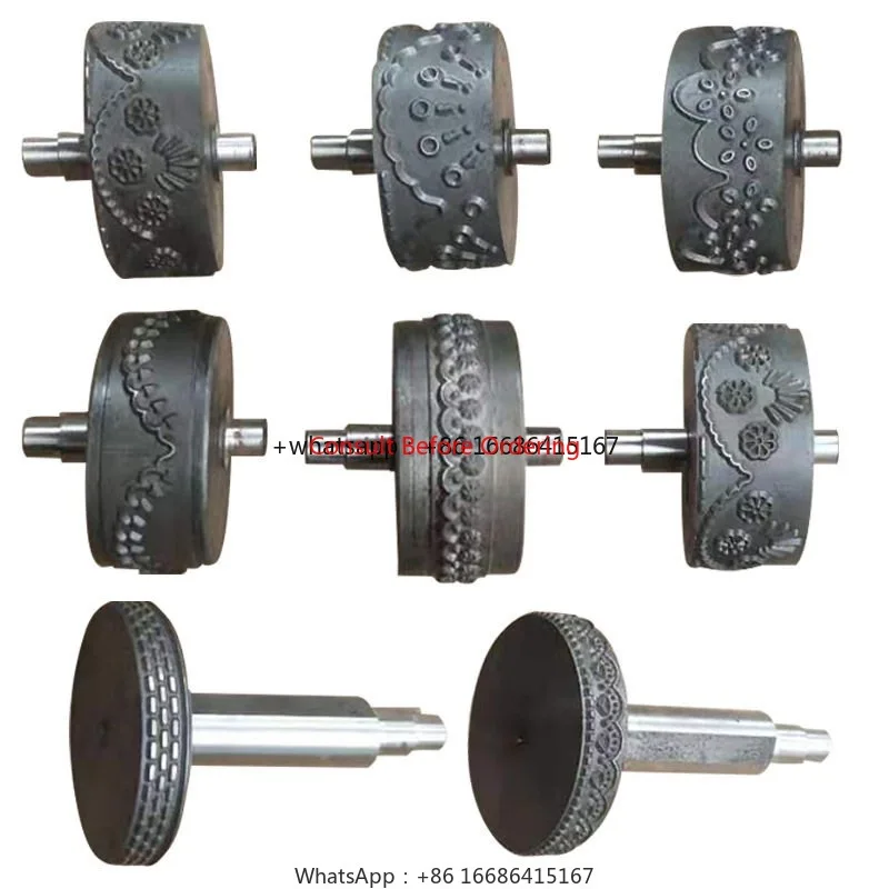 Customized Logo Design Material Embossing Roller For Ultrasonic Lace Machine SewingMachine Steel Wheel Mould