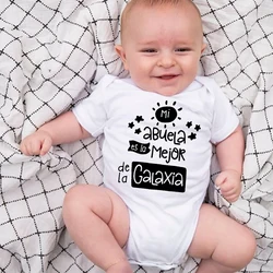 My Grandmother Is The Best In The Words Baby Bodysuit Newborn Boy Girl Clothes Mothers Day Infant Outfit Baby Announcement Gift