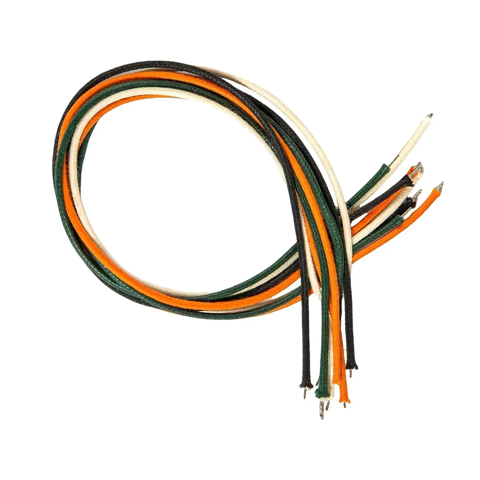 Flexible Electric Guitar Bass Cable Set Pushback Copper Wiring Kit for Amplifiers Pickups Selector Switches