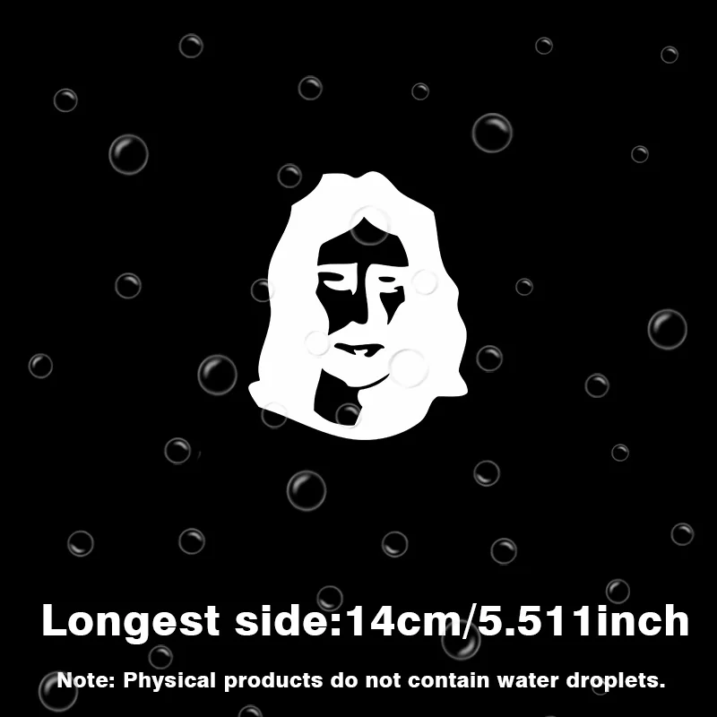 2pcs/set 2D Flat Jesus Portrait Vinyl Sticker, Waterproof UV Resistant, for Car Window Laptop Luggage Decor, Holiday Gift