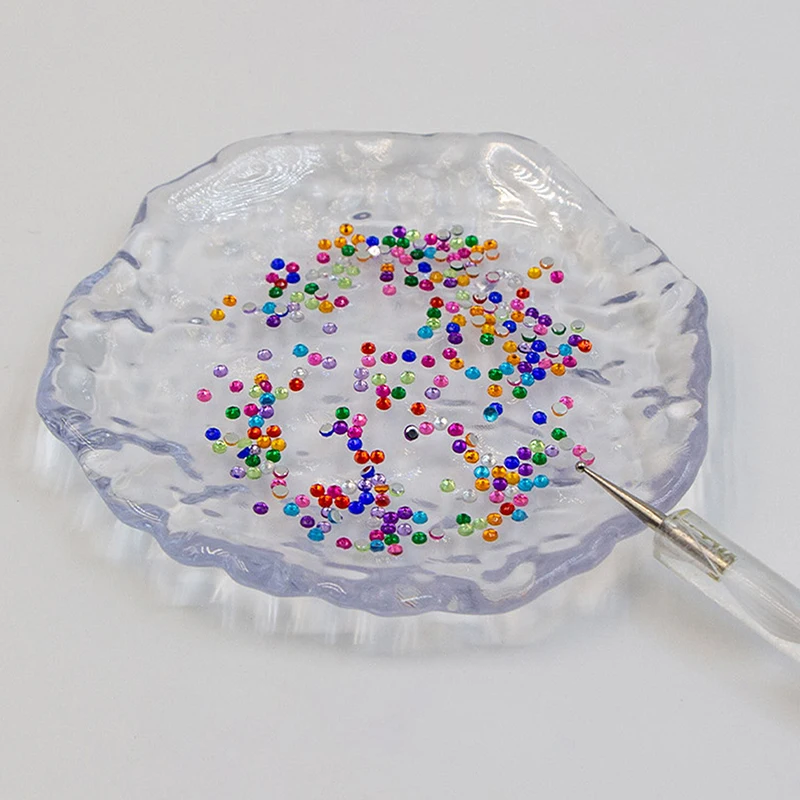 Porte-brosse à ongles, support organisateur, conteneur de nettoyage, boîte de rangement, plateau, plaque, strass, affichage de paillettes, outils d'art des ongles