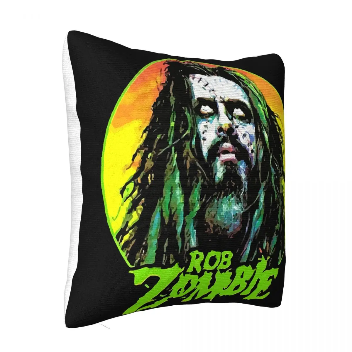 Rob Zombie Punk Rock Mens Sizes Original Pure New Geek Spring Hot Low Price Unique Science On Sale Designs Pillow Case