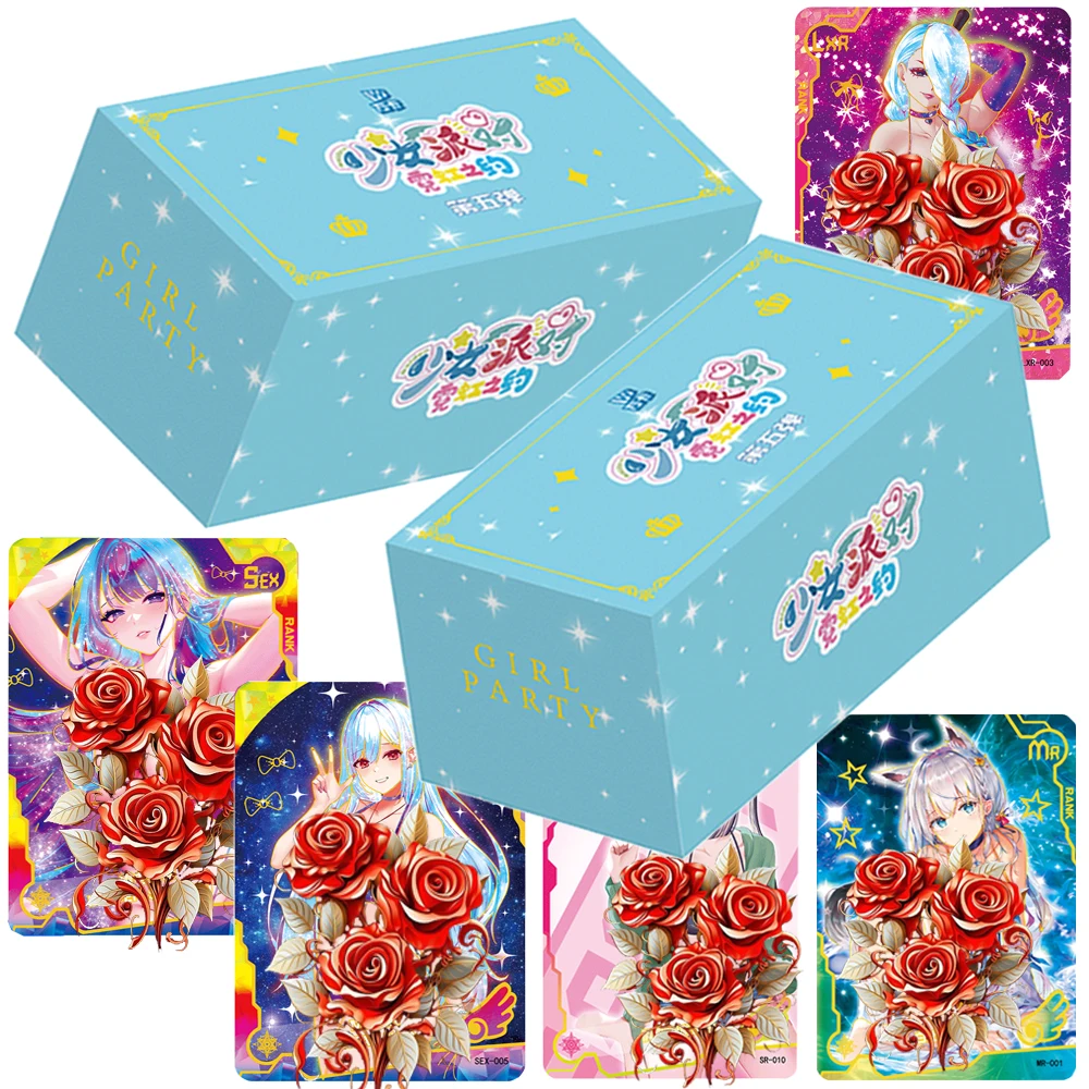 

Girl Party Collection Card Beauty Anime Elegant Goddess Double Combination Rare Card Exquisite Child's Collection Christmas Gift