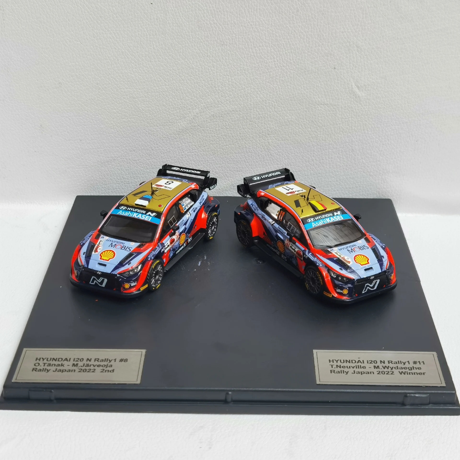 

IXO Diecas 1/43 Scale HYUNDAI I20 N 2022 # 11 # 8 Rally Racing Dual Car Set 1M Alloy Car Model