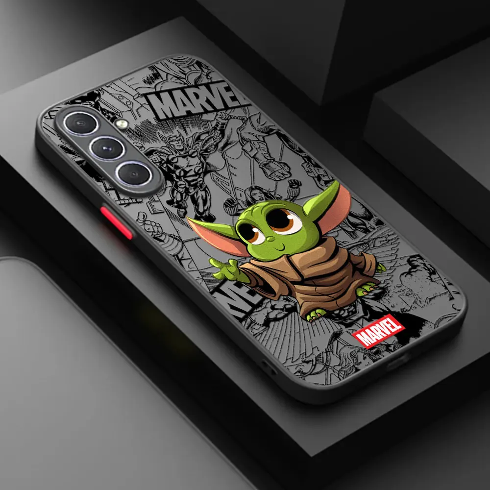 Cute Mavel Groot Baby Yodas Case For Samsung A30 A50 A70 A20 A7 Funda For Galaxy S24 S23 Ultra A13 A14 A33 A51 A52 A53 A72 Cover