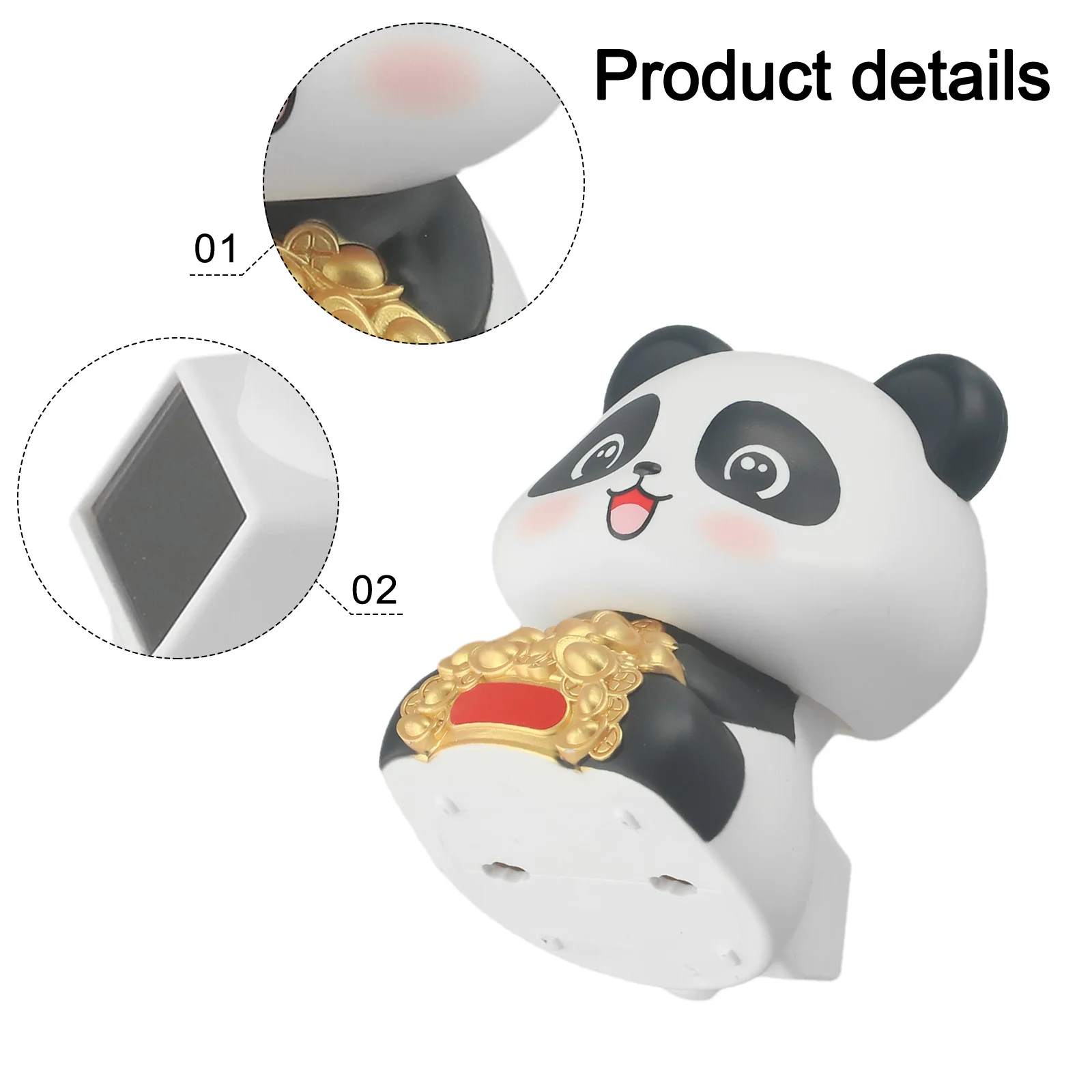 For Bedroom Decor Car Dashboard Panda Good Luck Panda Car Decor For Car For Desktop Charming Atmosphere Cultural Charm