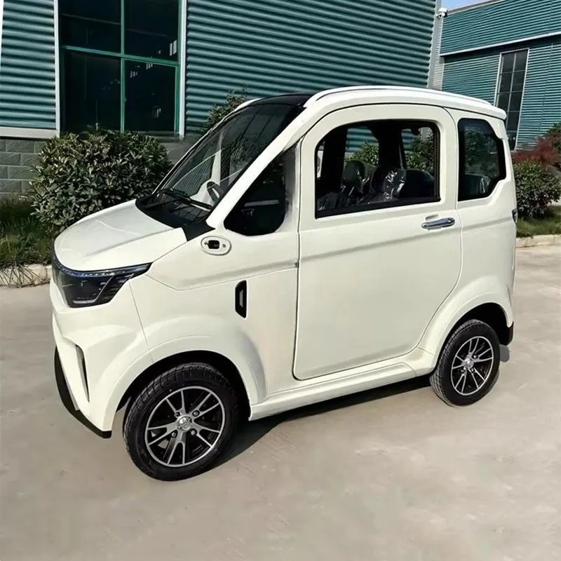 Electric four-wheel scooter covered adult commuter passenger battery powered vehicle