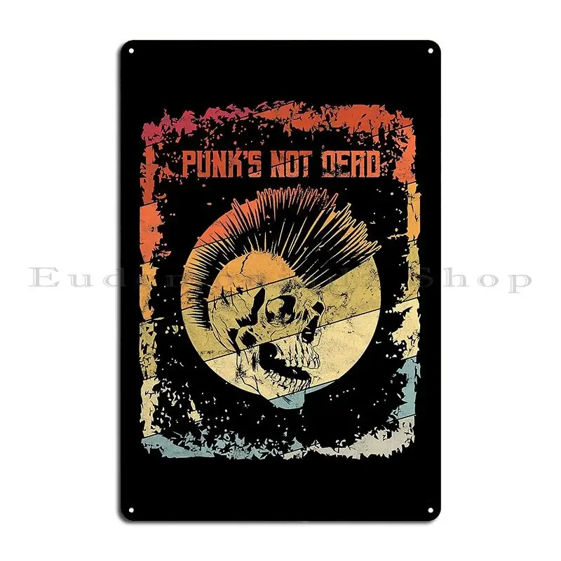 Mens Punk S Not Dead Punk Rock Punker Metal Sign Cave Painting Custom Poster Custom Tin Sign Poster