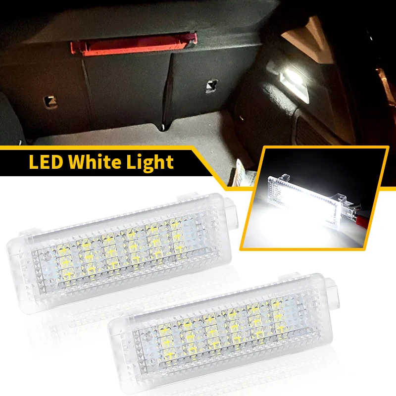 2pcs led For Ford Focus MK3 MK4 2012-2018 Ford C-Max 2013-2018 Boot Light Interior Trunk Luggage Compartment Lamp 6000k White