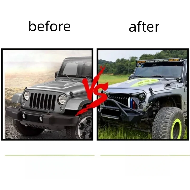 

Накладки на колесные арки (реснички) для Wrangler JK, комплект для модификации экстерьера