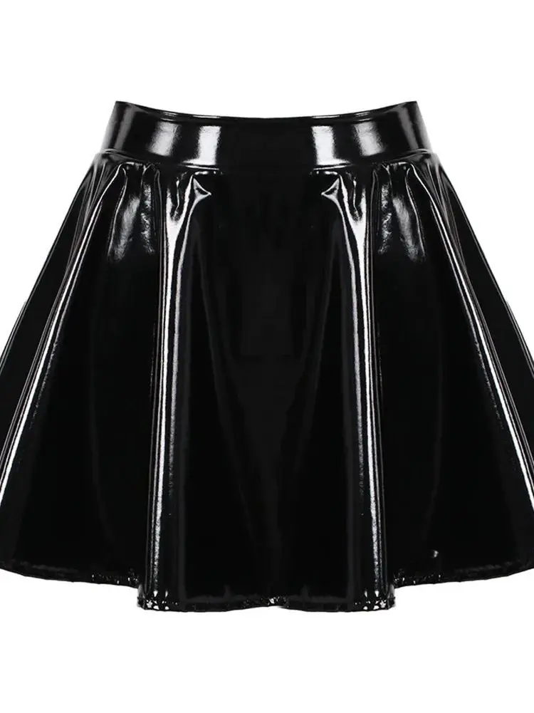 

Сексуальная юбка ort с высокой талией, асимметричная искусственная кожа, модная длина, женские юбки, повседневные весенне-летние осенние
