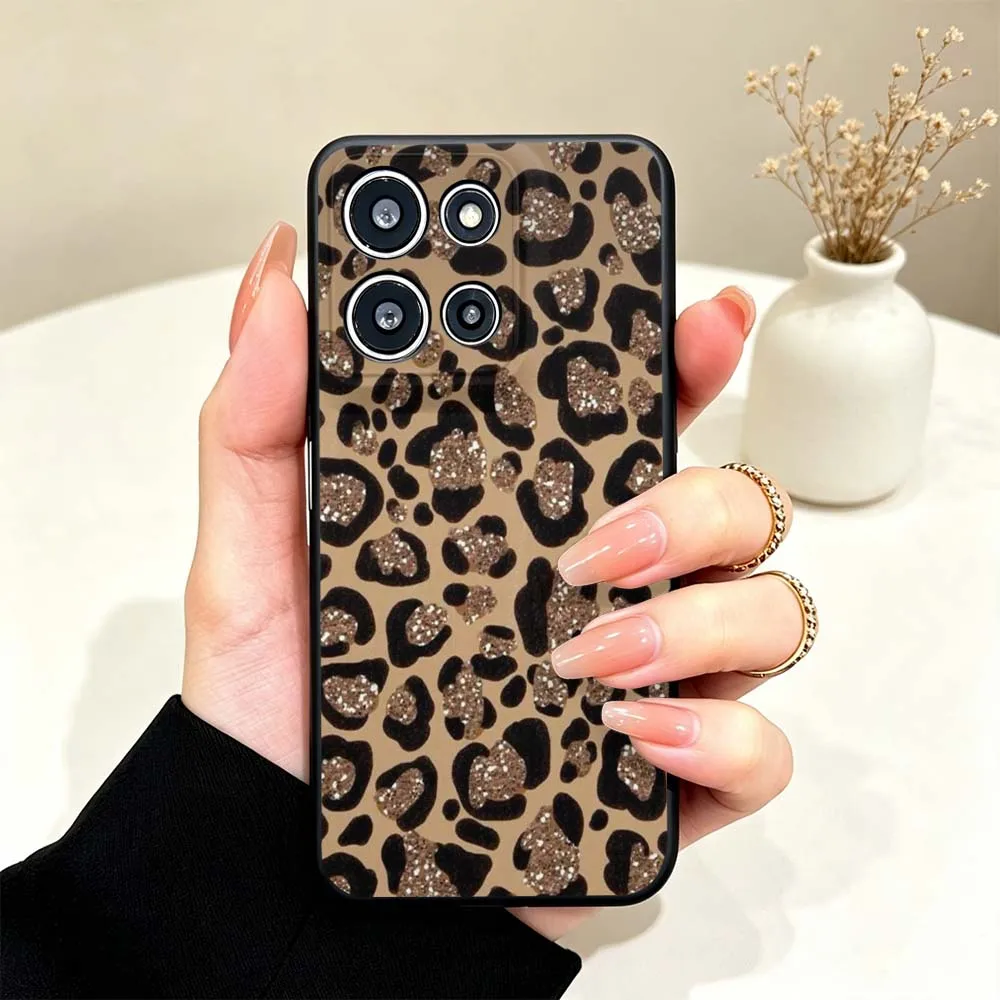 Leopard Print Art Cover For Motorola Edge 70 60 50 G31 G23 G15 G14 G13 G06 G04 G Stylus Power Play 2026 Phone Case