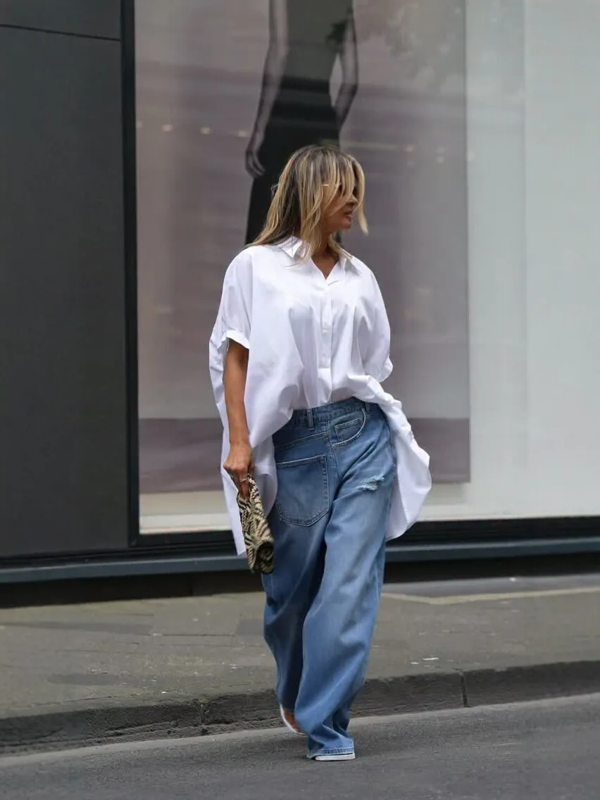 High Waist Wide Leg Jeans Women's Loose Straight Tube Washed Retro Style Thin Draping Denim Pants for Casual Look