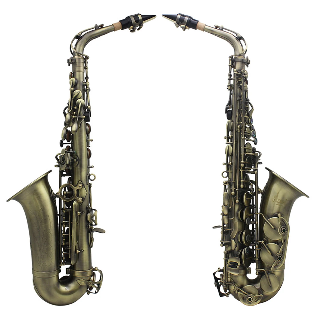 SLADE Alto Saxophone Brass Body Eb Sax Bronze Saxofone with Case Reeds Gloves Parts & Accessories Woodwind Instrument