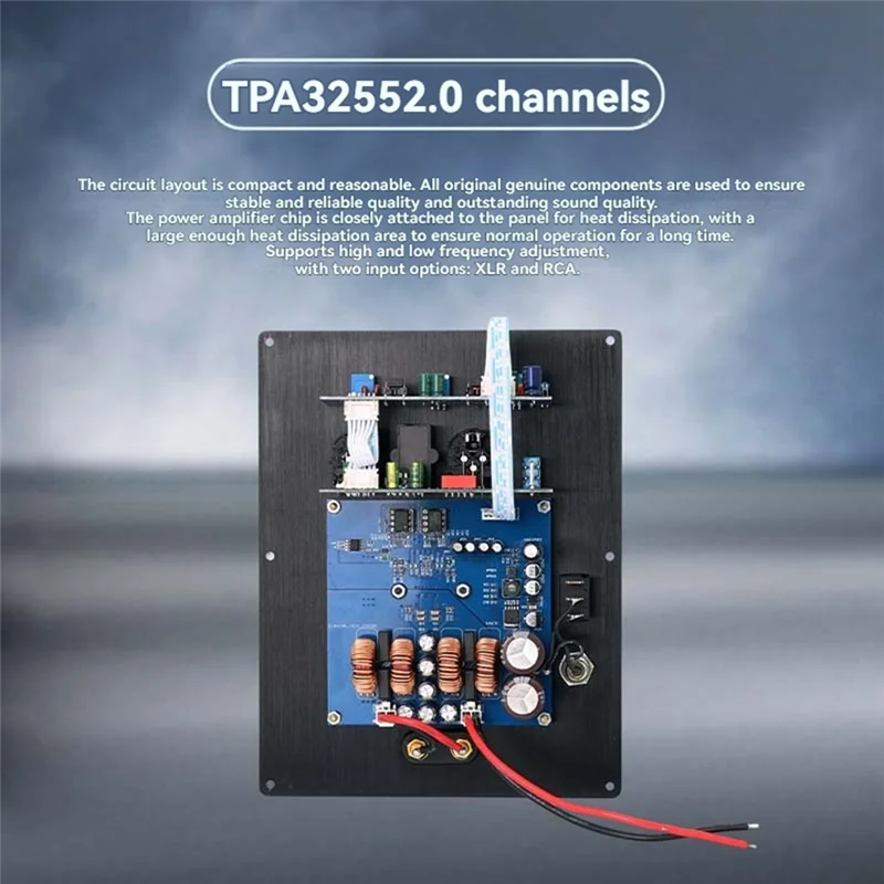 Płytka wzmacniacza aktywnego głośnika Leading-TPA3255, wysokiej mocy 300W+300W 2.0 kanałowy cyfrowy wzmacniacz z mocnym basem
