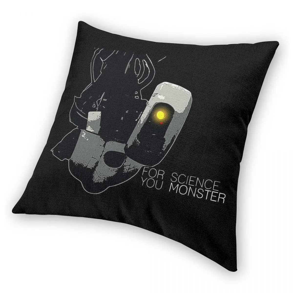 بوابة Glados للعلوم أنت الوحش المخدة البوليستر الكتان المخملية المطبوعة البريدي الزخرفية أريكة مقعد غطاء الوسادة 18" #4