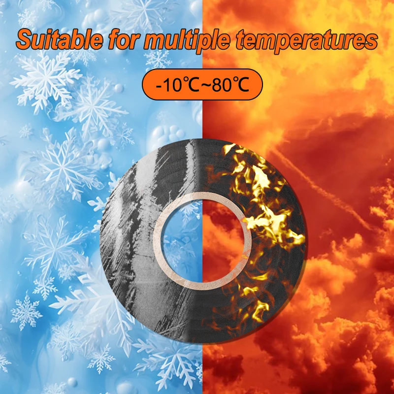 Nastro elettrico nero: sigillante adesivo isolante resistente alle alte temperature, adatto per uso in officina e tempo esterno
